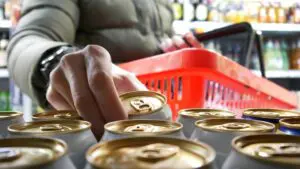 craft beer on the shelves 