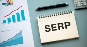'serp' written on a notepad