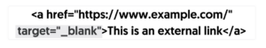 how to open links in new tabs
