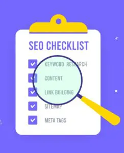 seo checklist illustration