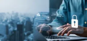 cybersecurity on laptop