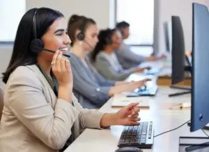 customer service calls through a website 