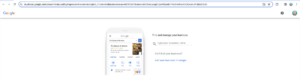 creating a google my business profile 