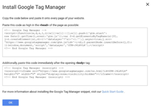 install google tag manager