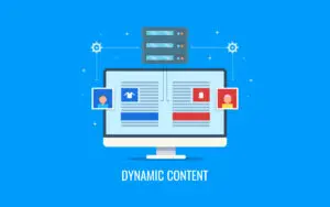 illustration explaining dynamic content