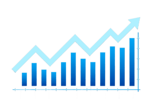 graph showing an increase because of effective ppc strategies