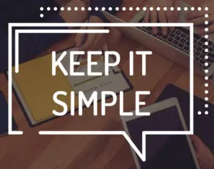 keeping it simple speech text