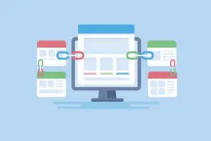illustration showing the link building 