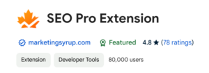google chrome extension seo pro