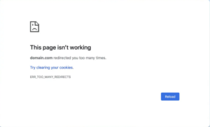 wordpress redirects message