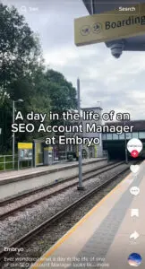 tiktok screenshot from a day in the life video