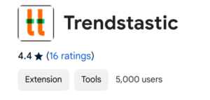 google chrome extension for trendstatic