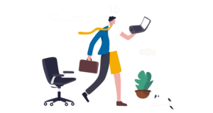 working from home and working from the office