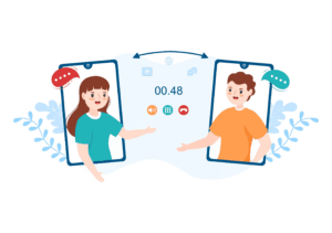 two people using voip to connect