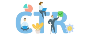 the letters ctr illustration
