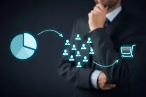 image representing audience segmentation and how advertisers can use targeting to increase sales