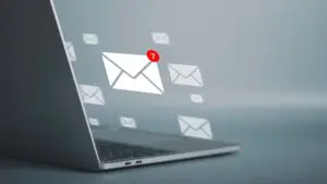 closed letter with notification symbol 