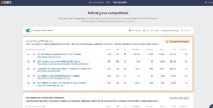 competitors on ahrefs