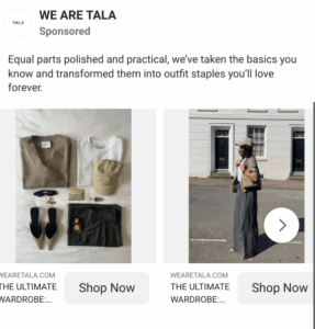 screenshot of tala's carousels 
