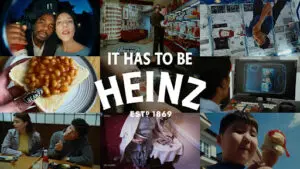 collage of creative heinz campaigns
