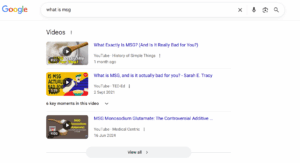 video carousels on serp