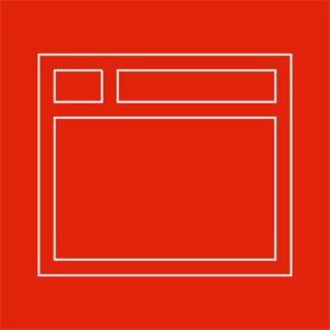 Web page icon to represent website optimisation