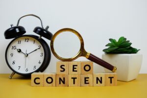 seo content in building blocks 