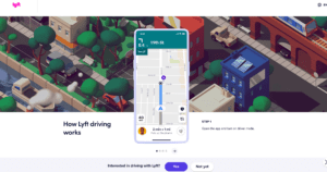 Lyft landing page
