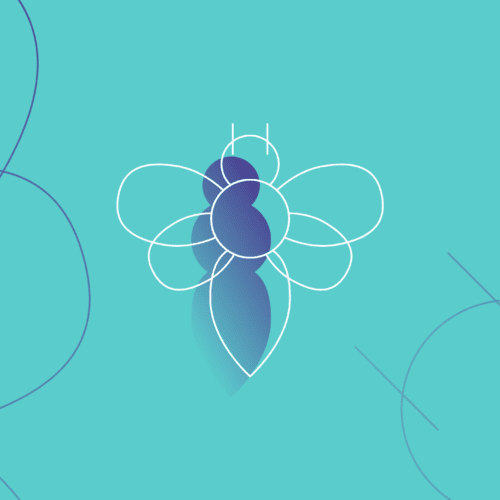 Teal Manchester bee icon