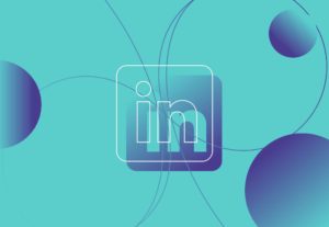 teal linkedin icon