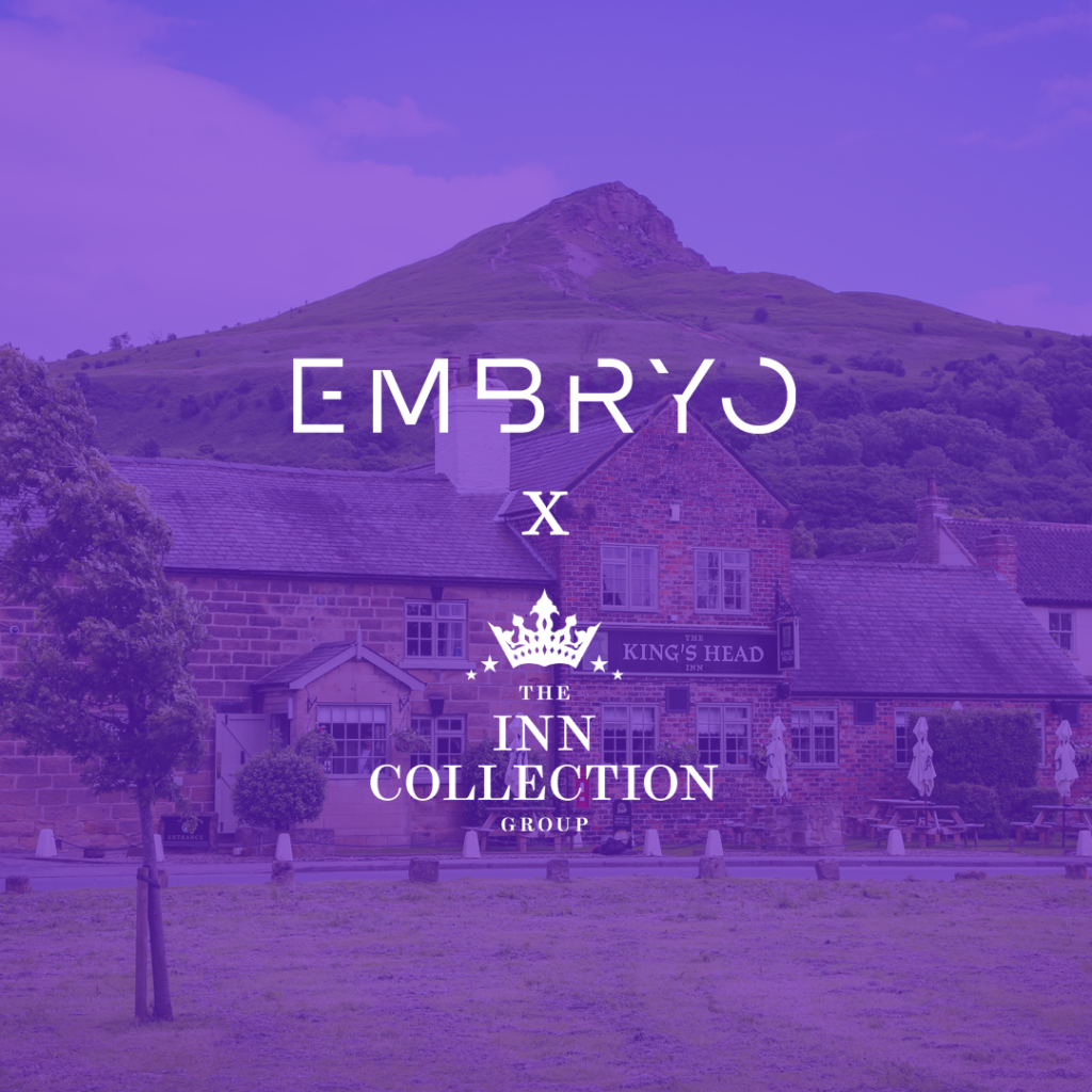 Embryo and the Inn Collection Group logos on image