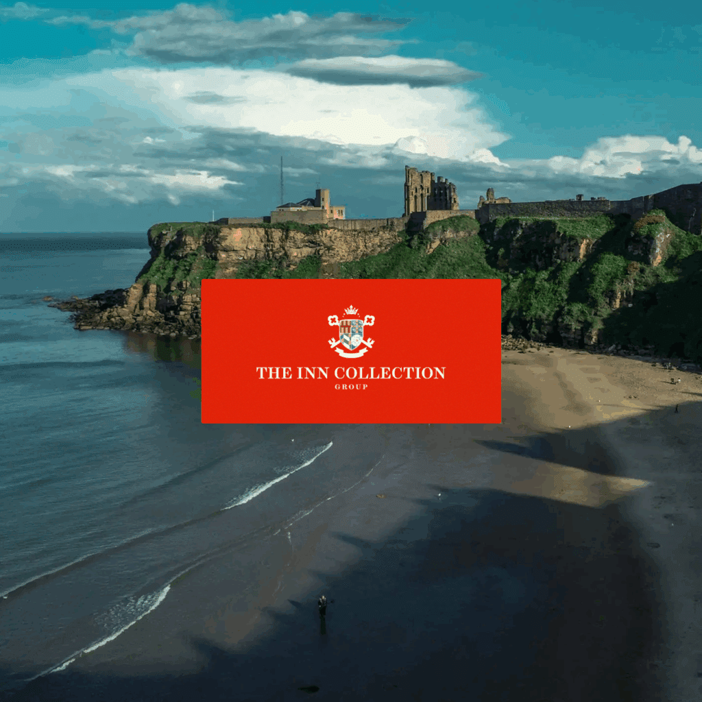 Image of the Inn Collection Group logo on top of an image of one of their venues, to represent Embryo's digital marketing case study
