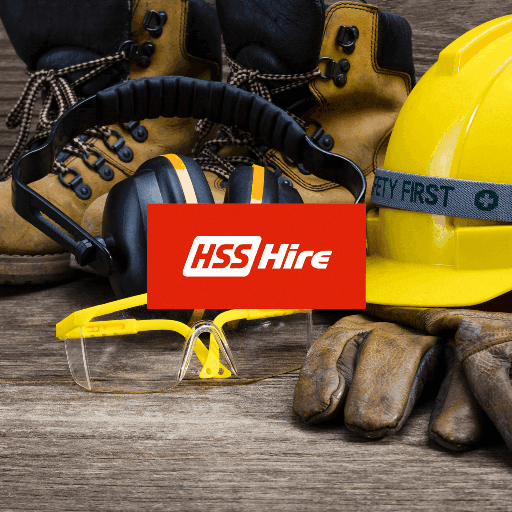 Image of HSS Hire logo on picture of tools for Embryo's digital marketing case study