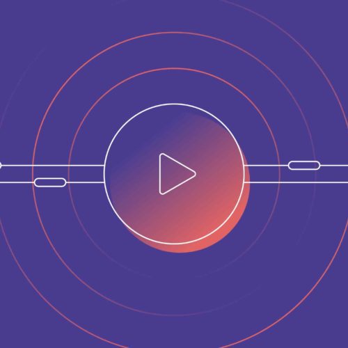 purple video animation icon