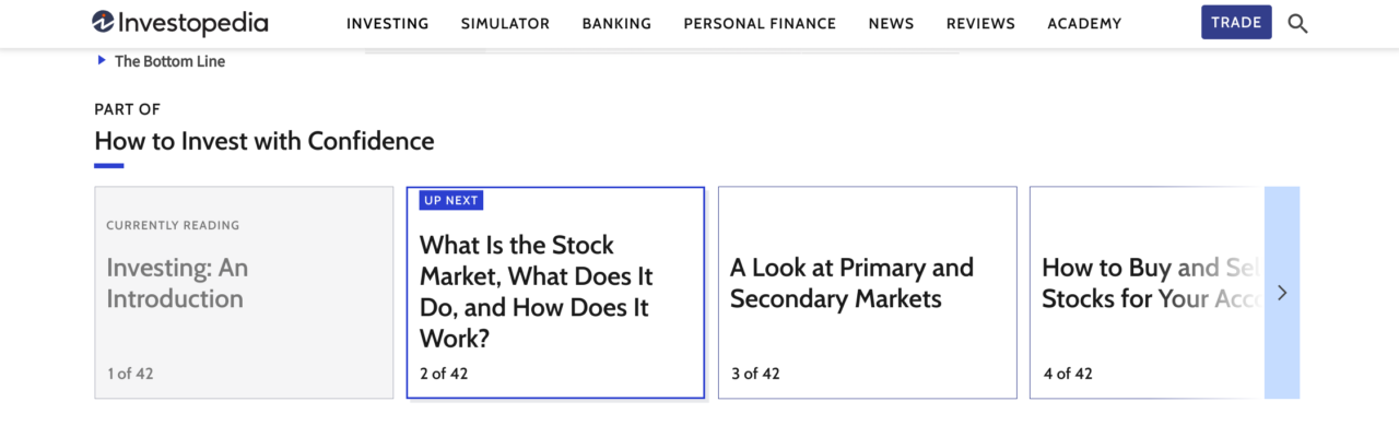 investopedia's pillar page
