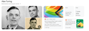 a google graph entry for alan turing