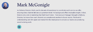 author bio for mark mcgonigle