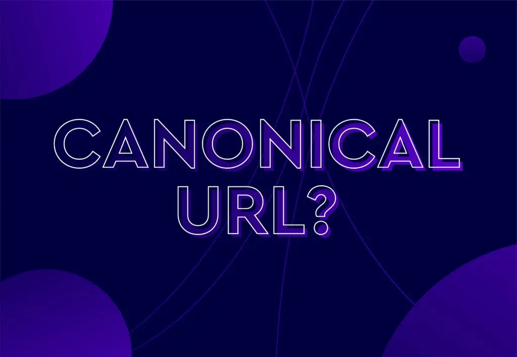 Canonical URL text in purple