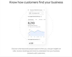 google my business screenshot