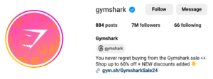 gymshark instagram