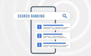 search engine results on mobile being ranked