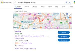 bing search for embryo digital manchester