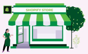 illustration for a physical shopify store