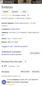 a strong google my business profile helps customers see importanti information about your business