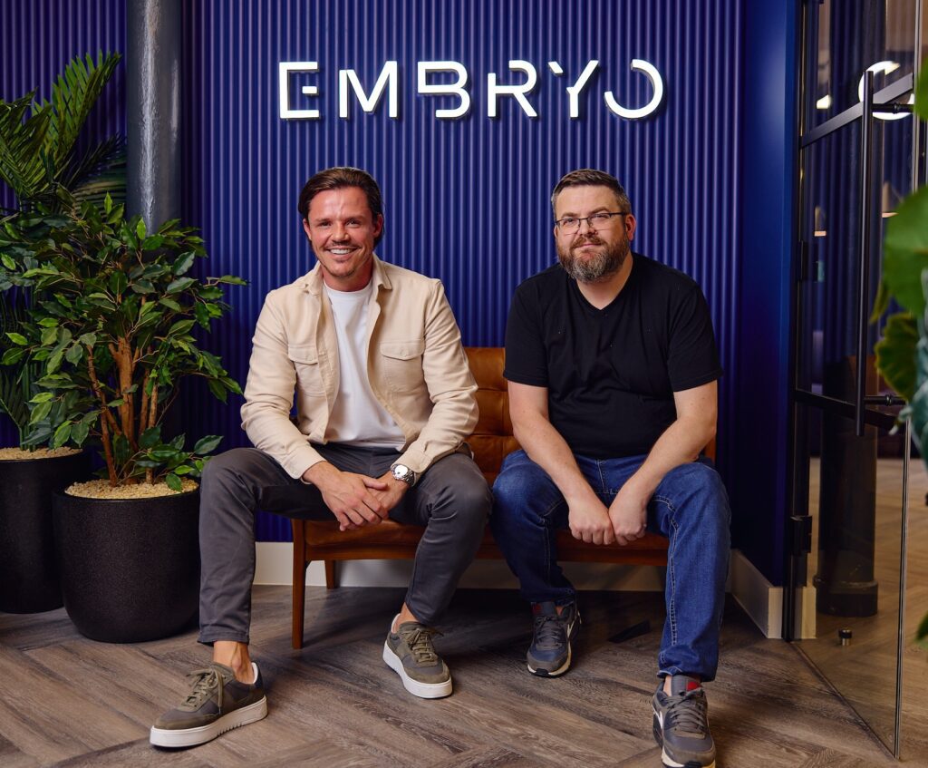 A picture of Embryo's directors Ross Green and James Welch