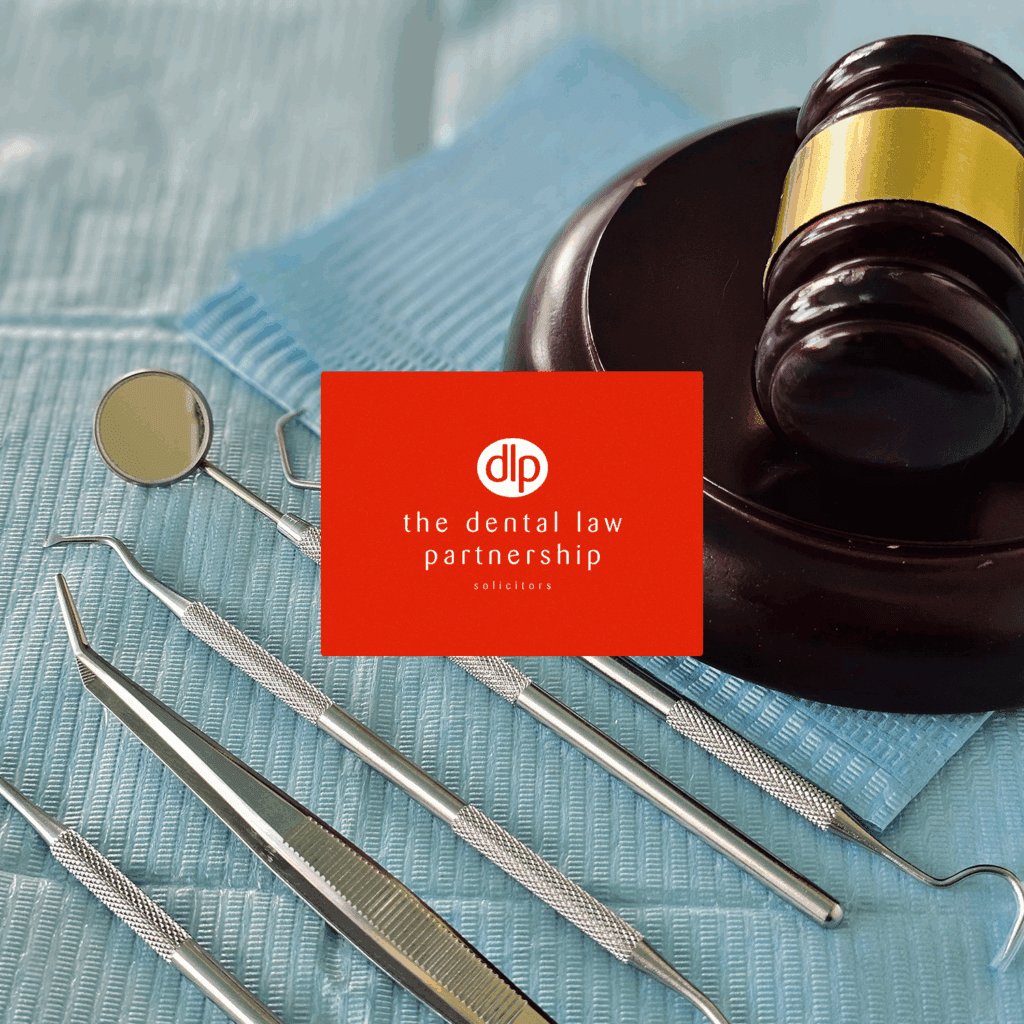 Image showing dental tools and the dental law partnership logo for Embryo's digital marketing case study