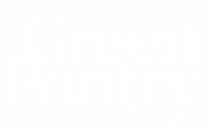 Embryo's client logo for Green Pantry in white