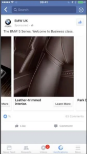 bmw facebook ad