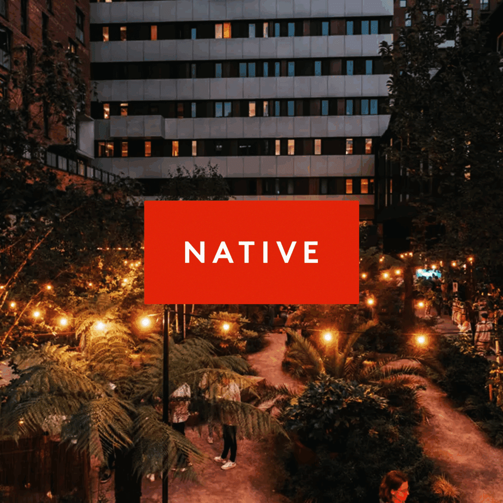 Image of Native's logo on a property for Embryo's case study