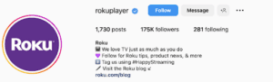 roku instagram bio